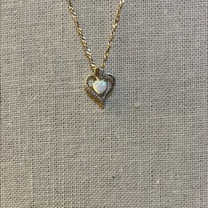 Gold Heart Pendant Necklace
